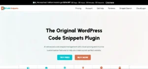Codesnippets Wordpress Plugin